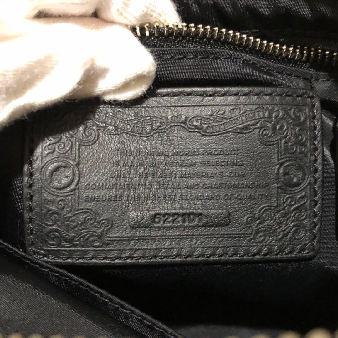 未使用☆ハンティングワールド ショルダーバッグ　 ブラック