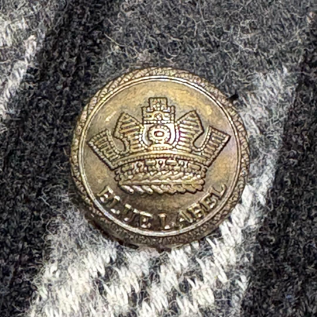 バーバリーブルーレーベル リブニット タイトシルエット ホース刺繍 ノバチェック