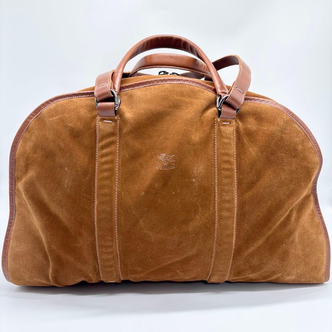 超激レア✨ イルビゾンテ　ボストンバッグ 2way ダブルハンドル スエード