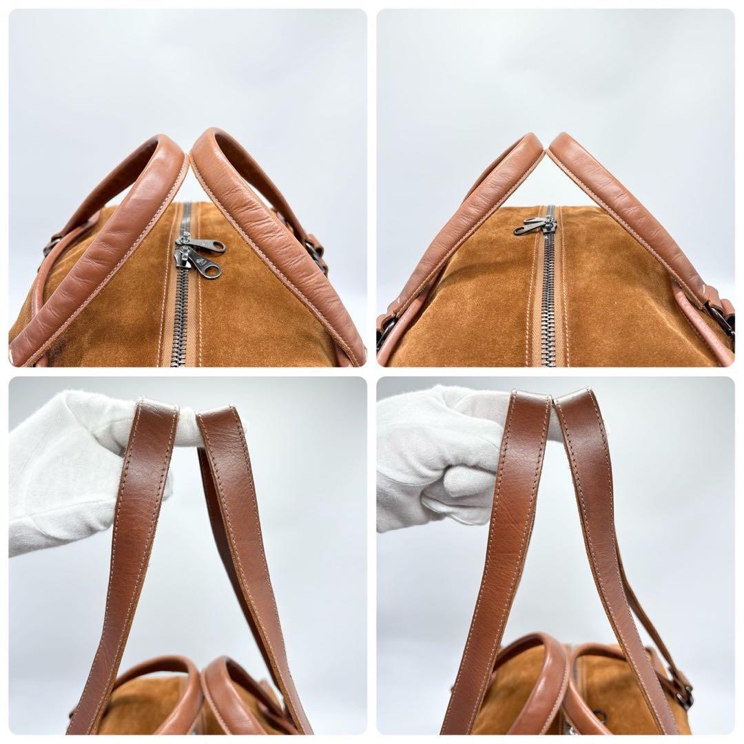 超激レア✨ イルビゾンテ　ボストンバッグ 2way ダブルハンドル スエード