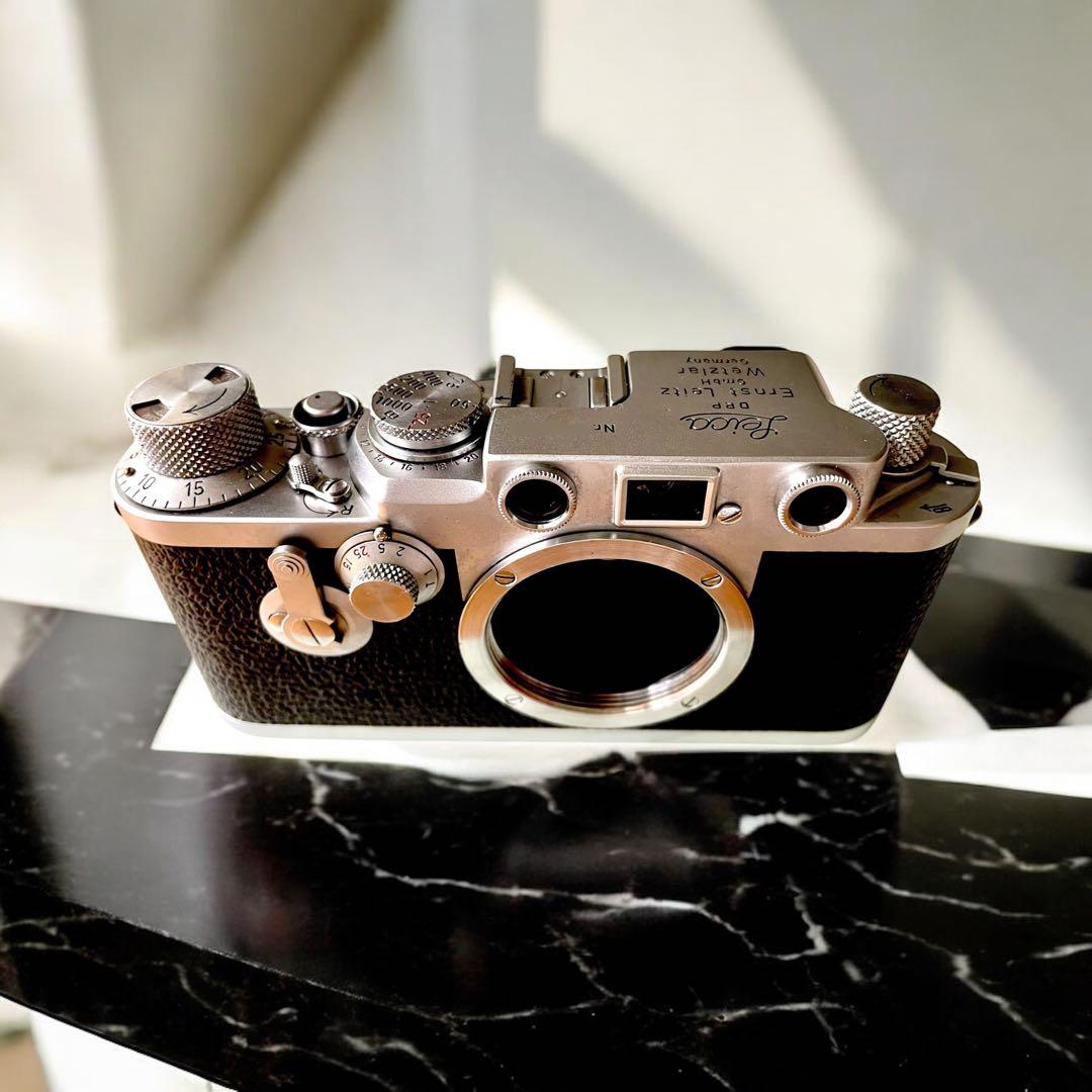 【OH済】Leica IIIf バルナックライカ セルフ付＋純正革ケース付