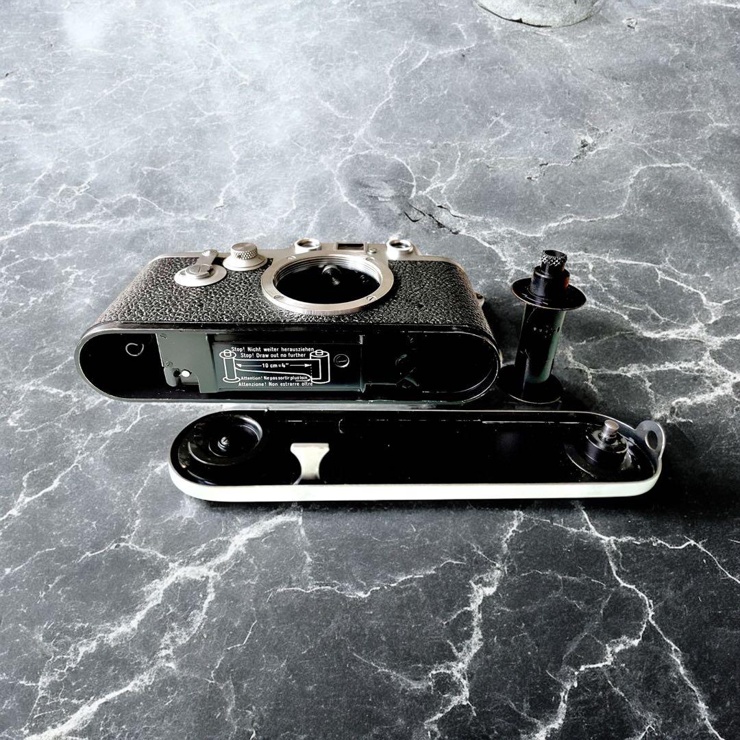 【OH済】Leica IIIf バルナックライカ セルフ付＋純正革ケース付