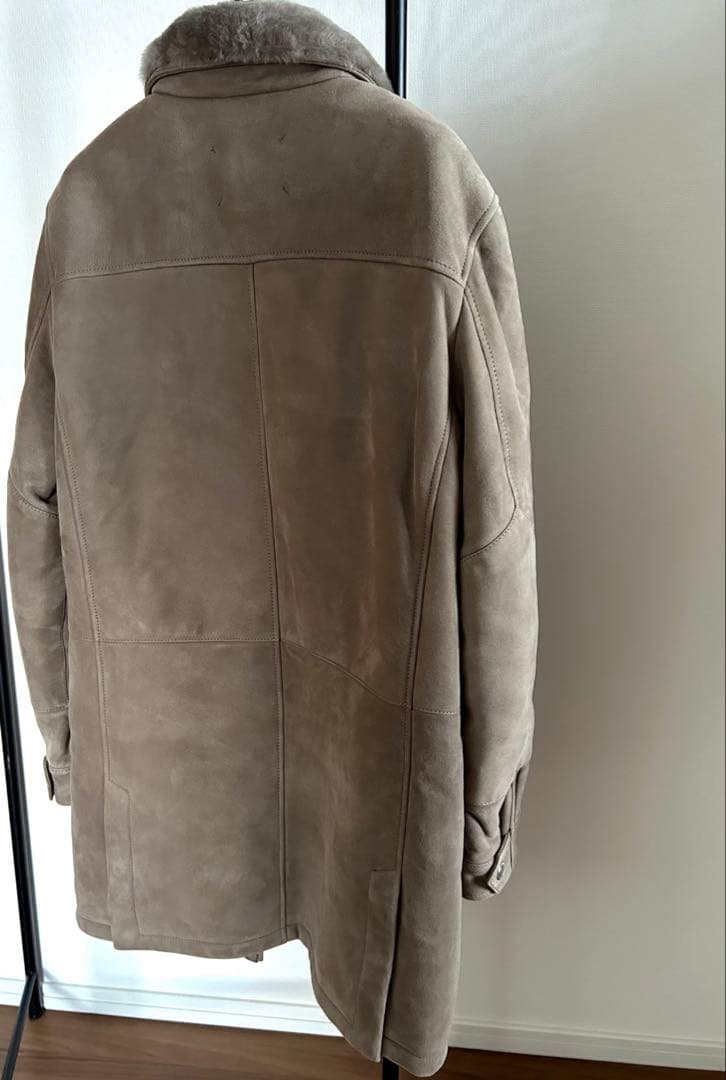 【美品】ブルネロクチネリ　ムートン　ロングコート