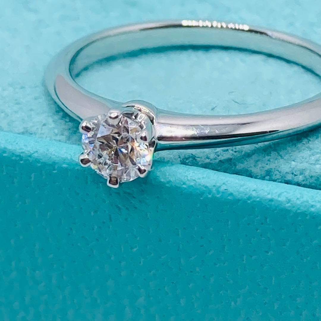 極美品✨ ティファニー リング ソリティア ダイヤモンド PT950 #8