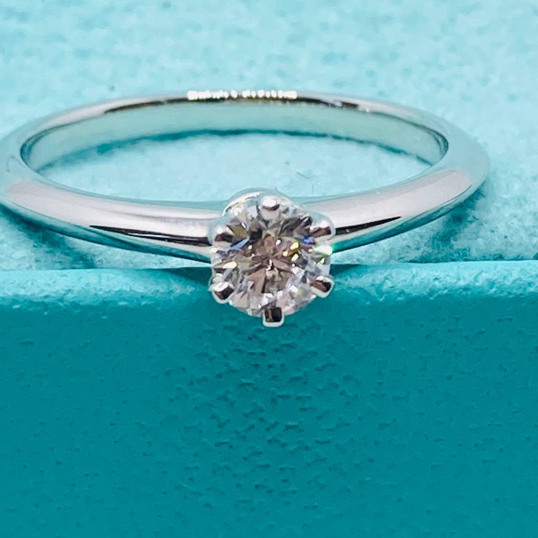 極美品✨ ティファニー リング ソリティア ダイヤモンド PT950 #8