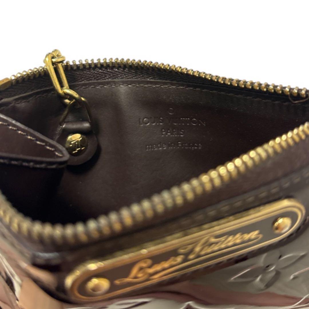 【美品】ルイヴィトン モノグラム ヴェルニ ポシェットクレNM アマラント