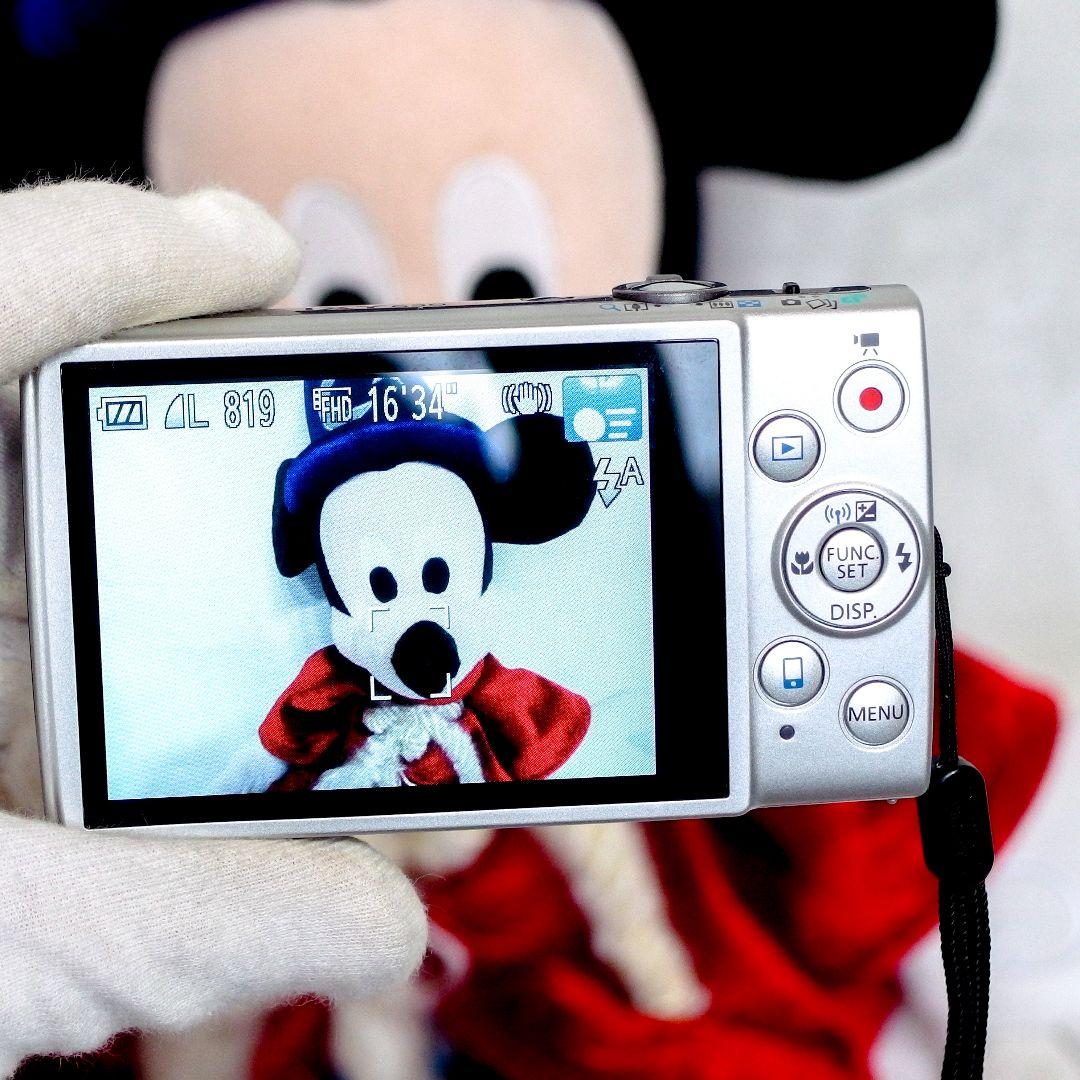 完動 美品 Canon IXY 630 シルバー ストラップ カメラケース付