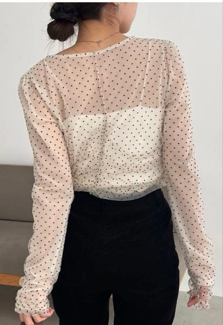 ロッキードットブラウス