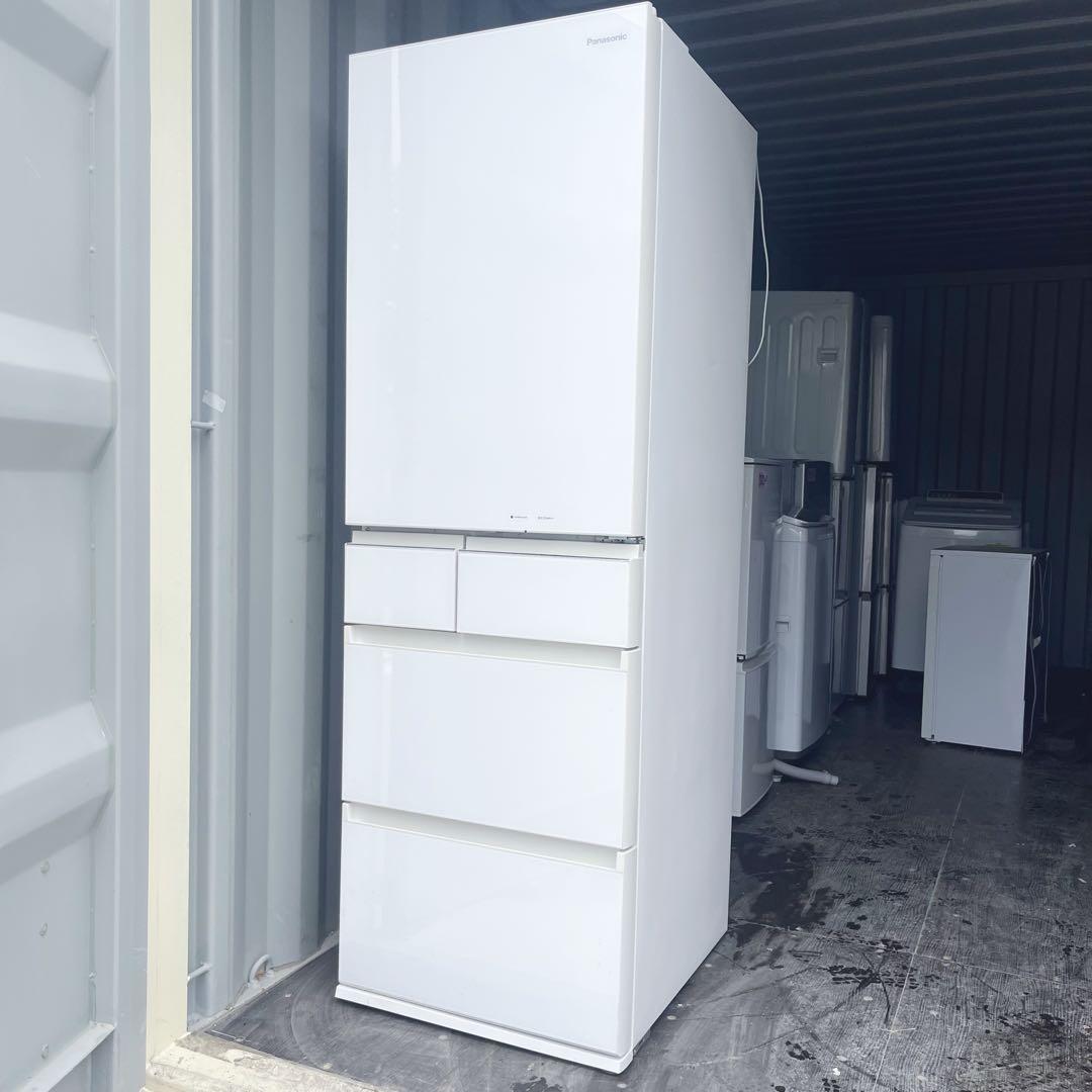 2取付無料！パナソニック高性能パーシャル搭載おしゃれホワイト5ドア冷蔵庫！洗濯機