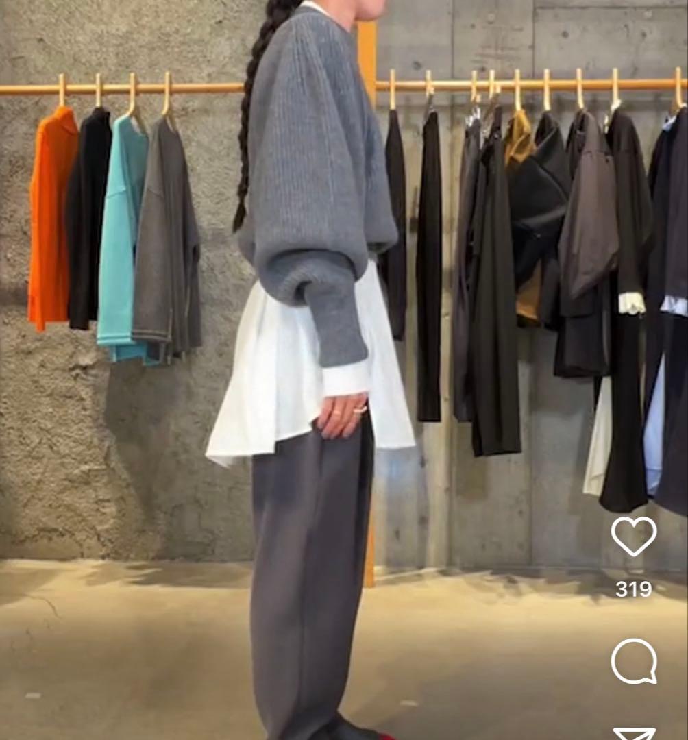 新品　エンフォルド　クロップドワイドアームプルオーバー　enfold