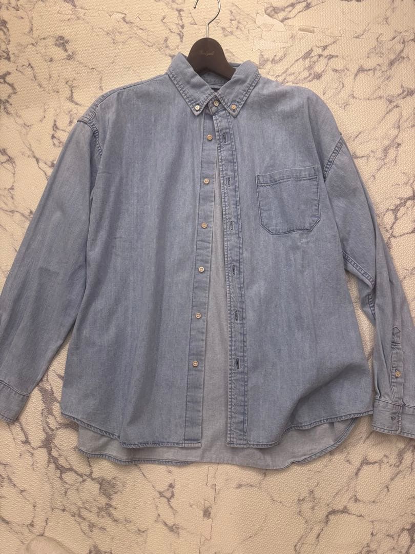 K*I様 REMI RELIEF ボタンダウンデニムシャツ　サイズ　L