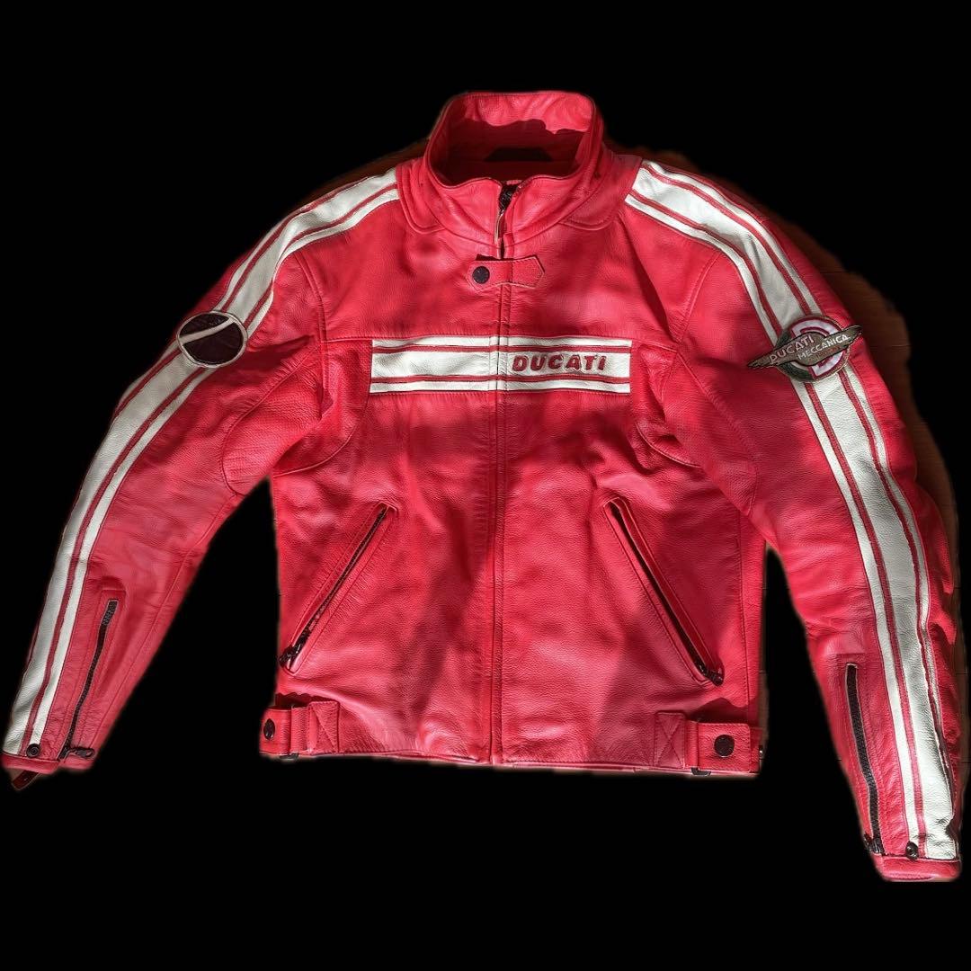 DUCATI レザージャケット レッド　本革
