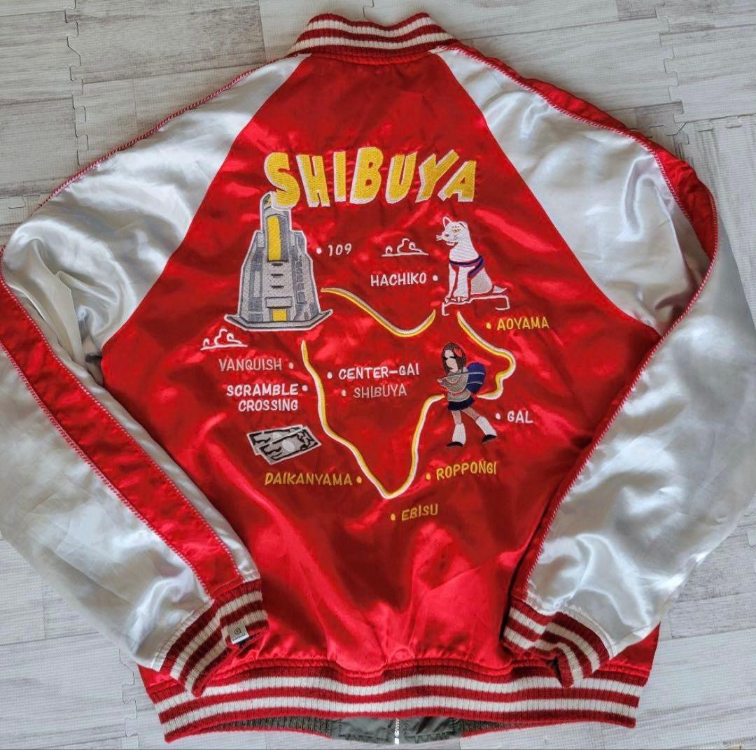 希少　VANQUISH ヴァンキッシュ 渋谷 スカジャン　ハチ公　リバーシブル