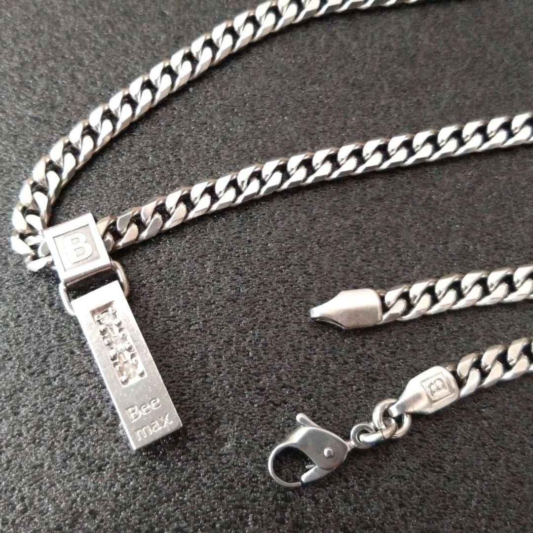 美品 レダシルマ Bee Max ネックレス ダイヤ0.1ct ゲルマニウム