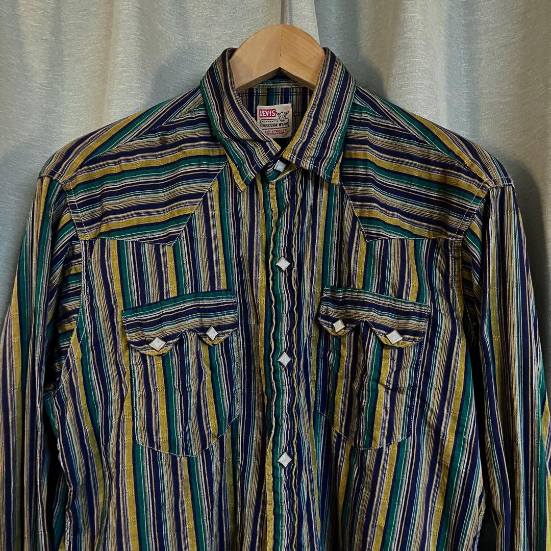 希少 50s LEVI'S ショートホーン ヴィンテージ ウエスタン シャツ