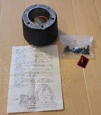 【古物】ステアリングウッドハンドル ３本スポーク