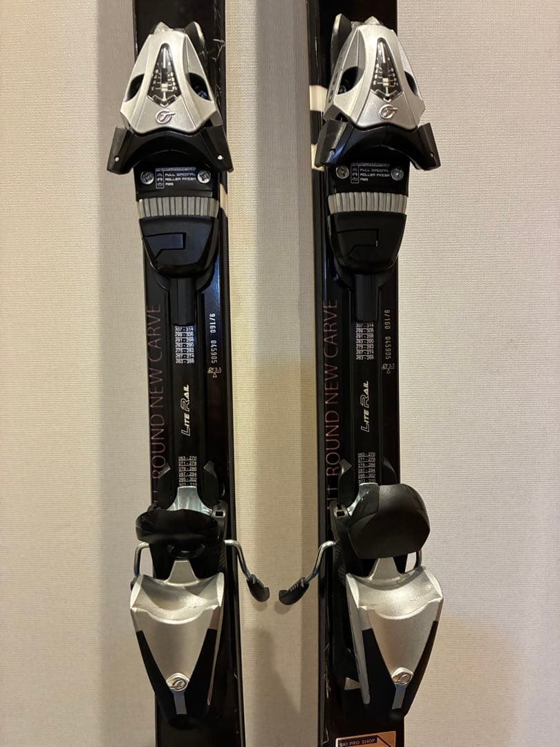 スキー板 NISHIZAWA 160cm ストック付 3点セット 練習用