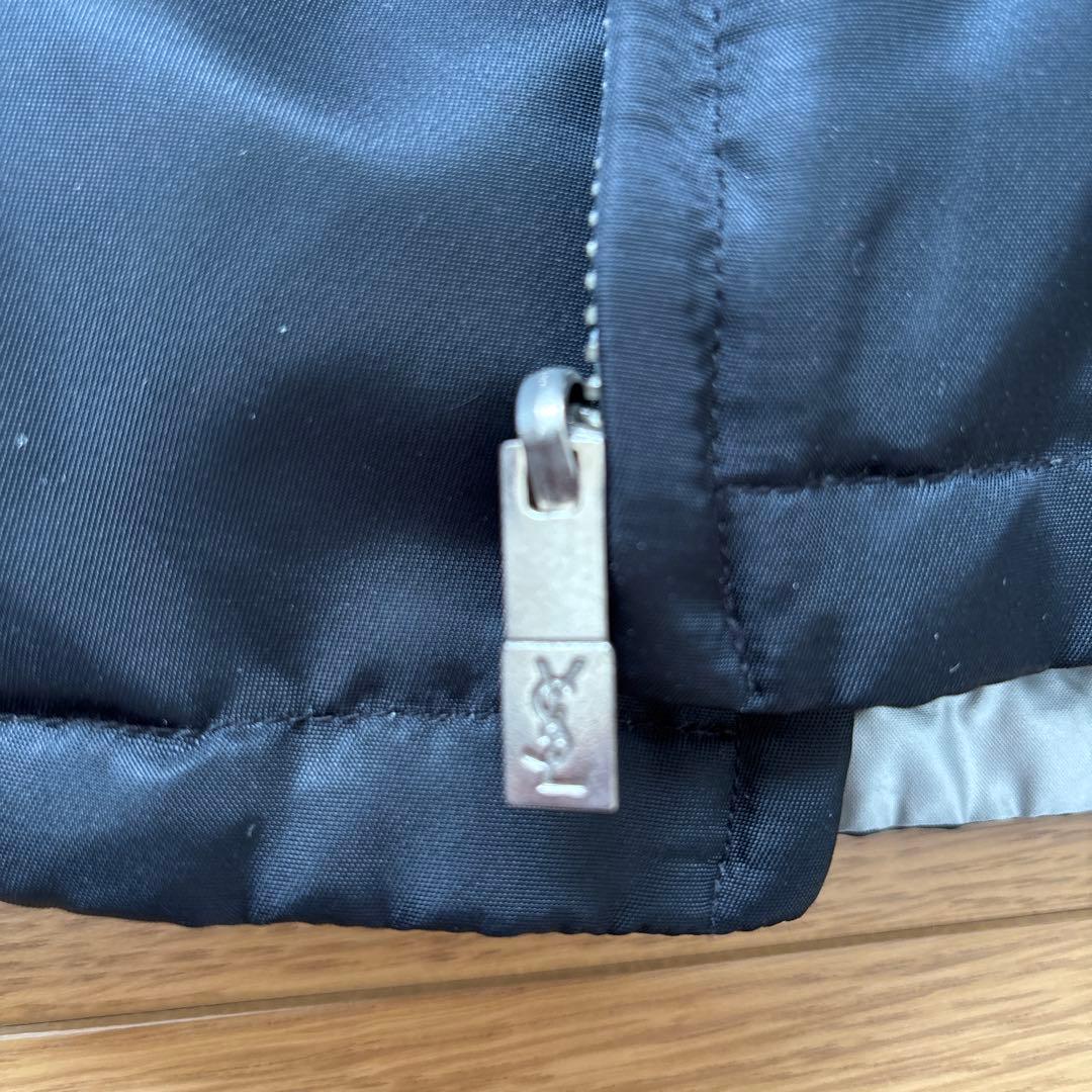 イヴ・サンローラン　リバーシブルダウンジャケット