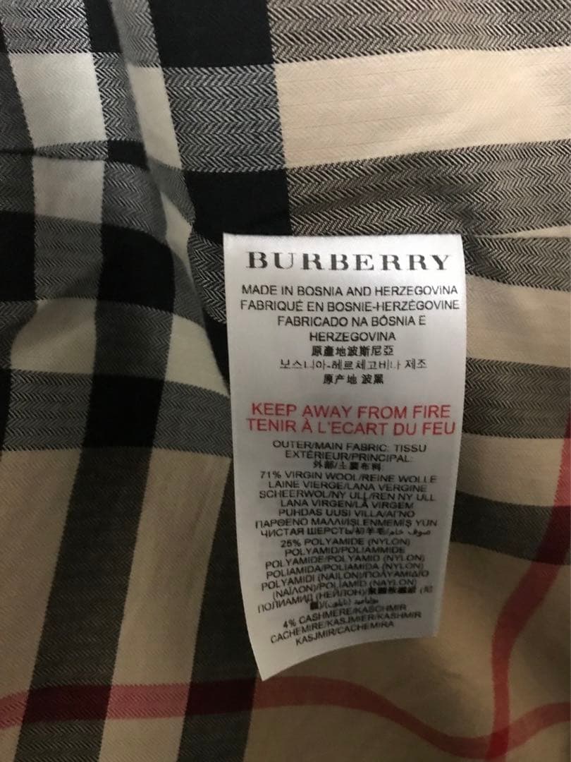 Burberry コート　ウールコート　バーバリーチルドレン　14Y 164cm