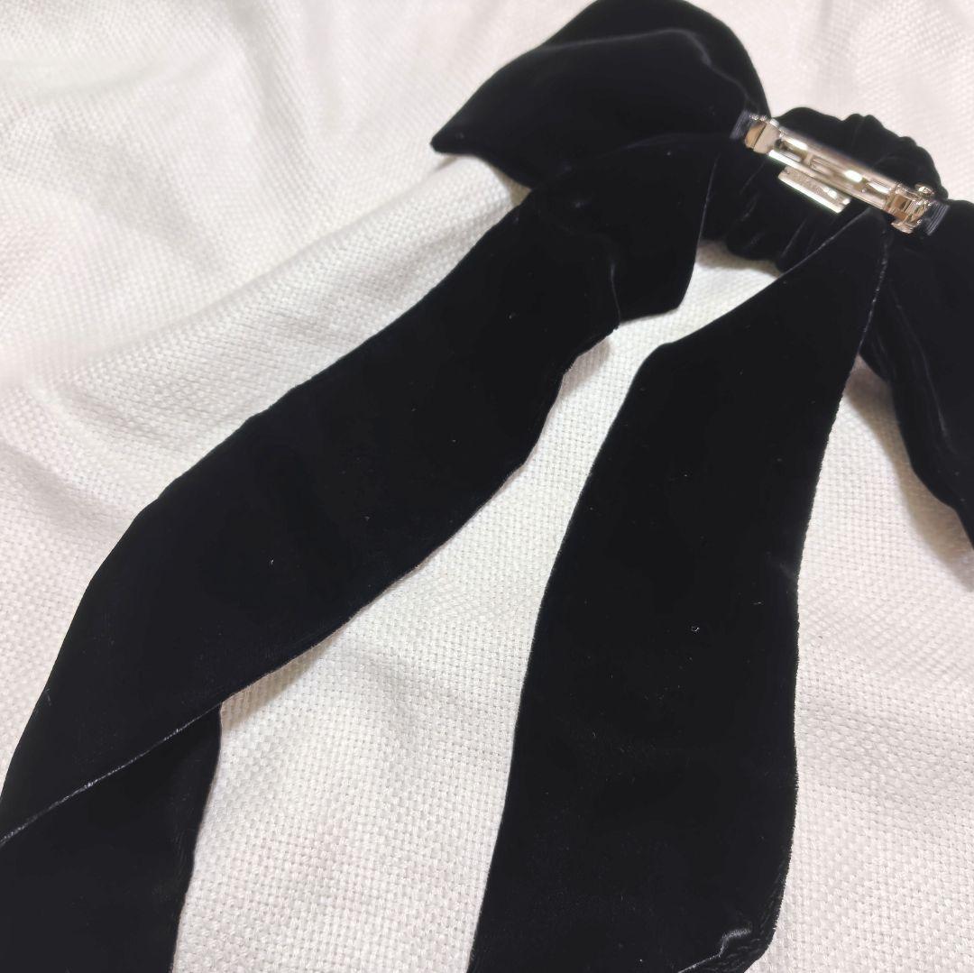 専用FETICOフェティコVELVET BOW HAIR CLIPバレッタ
