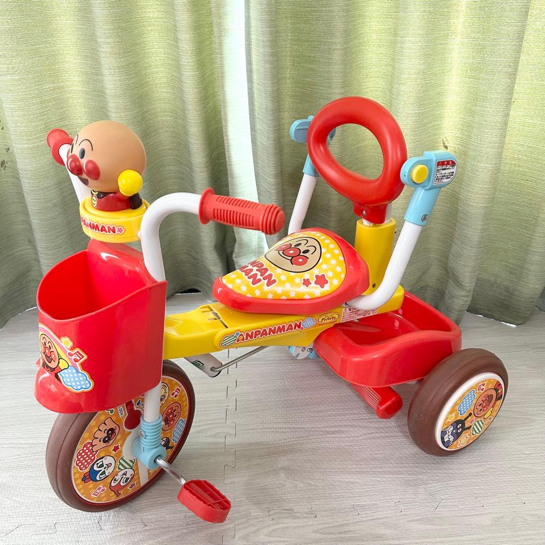 廃盤 レア アンパンマン 折りたたみ三輪車 オールインワンUP ほぼ未使用 美品
