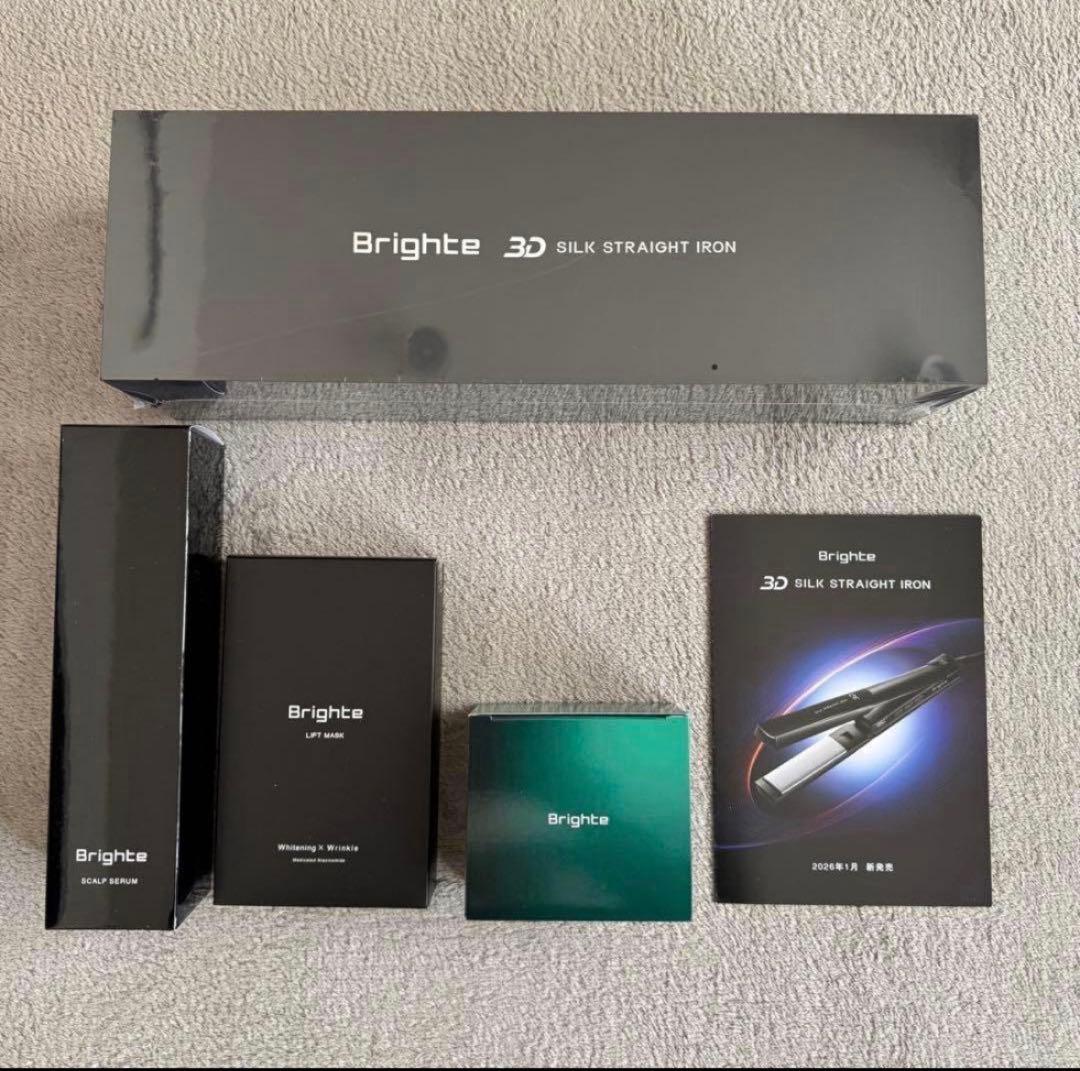 【新品未使用】ブライト 3Dシルクストレートアイロン brighte