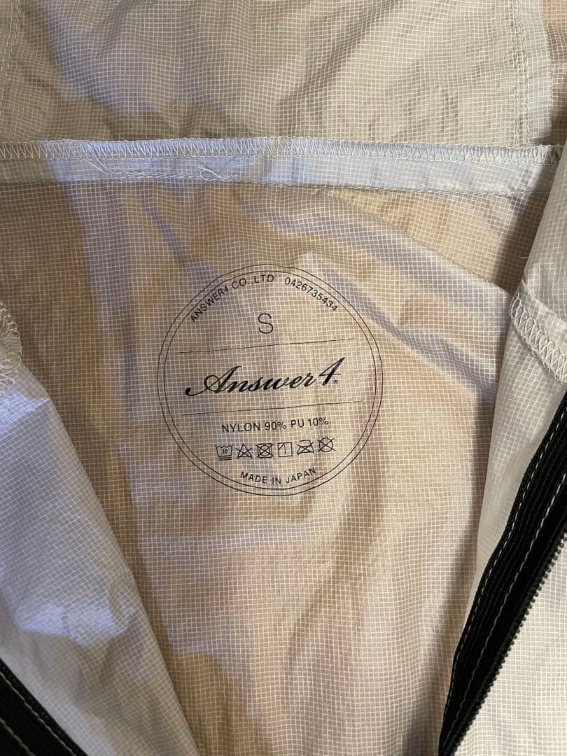 Answer4 Wind Shell Jacket 02 サイズS