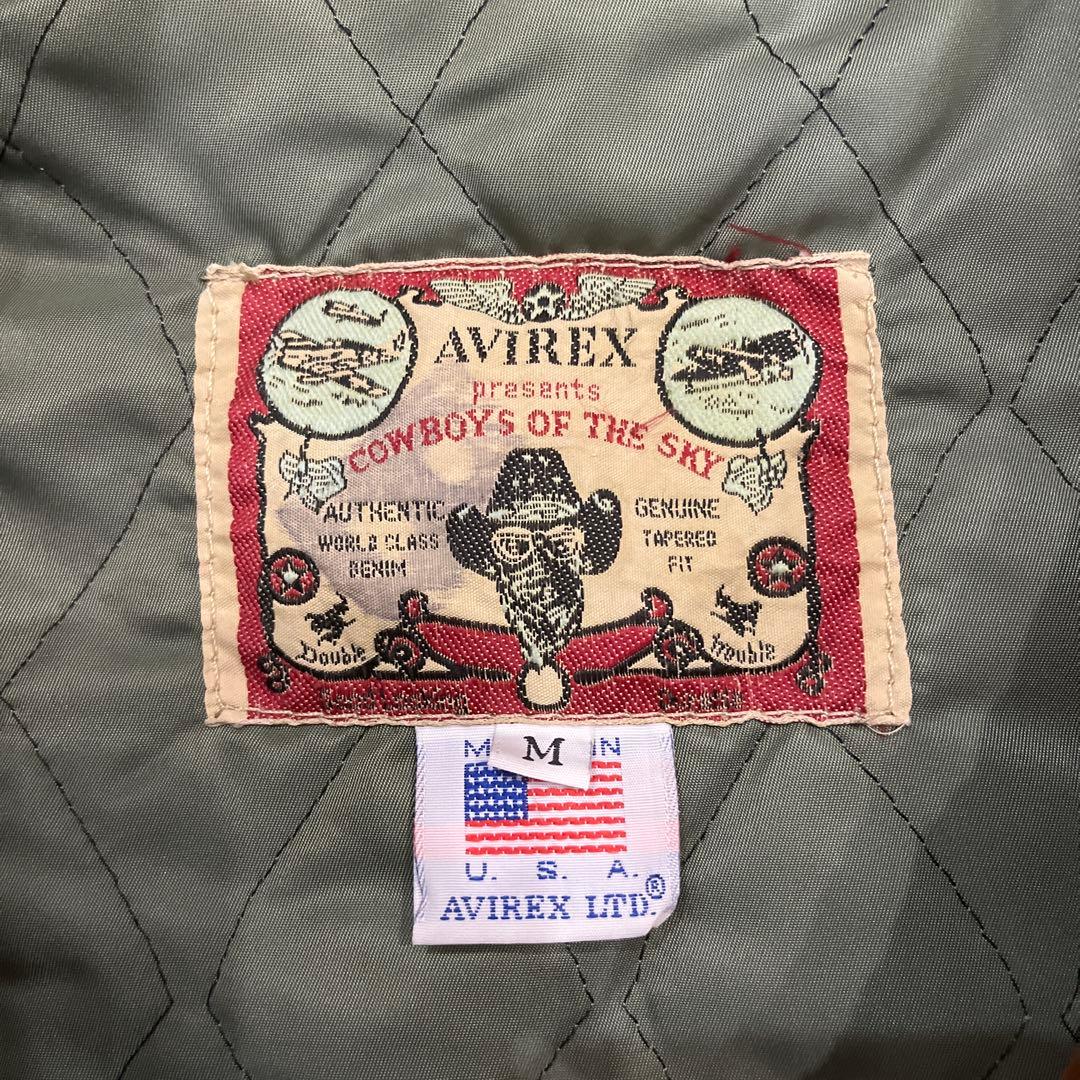 -AVIREX-レザージャケット★MADE IN U.S.A★