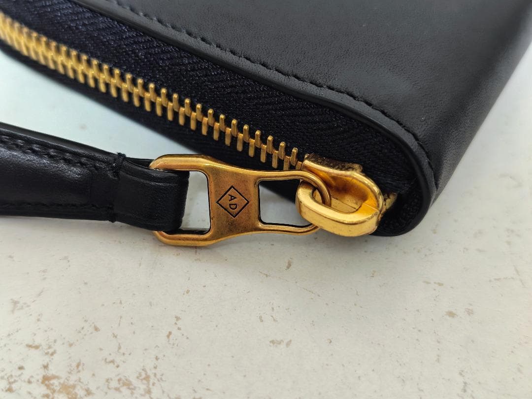 未使用品 ダンヒル DUKE ジップ コートウォレット 長財布 ブラック