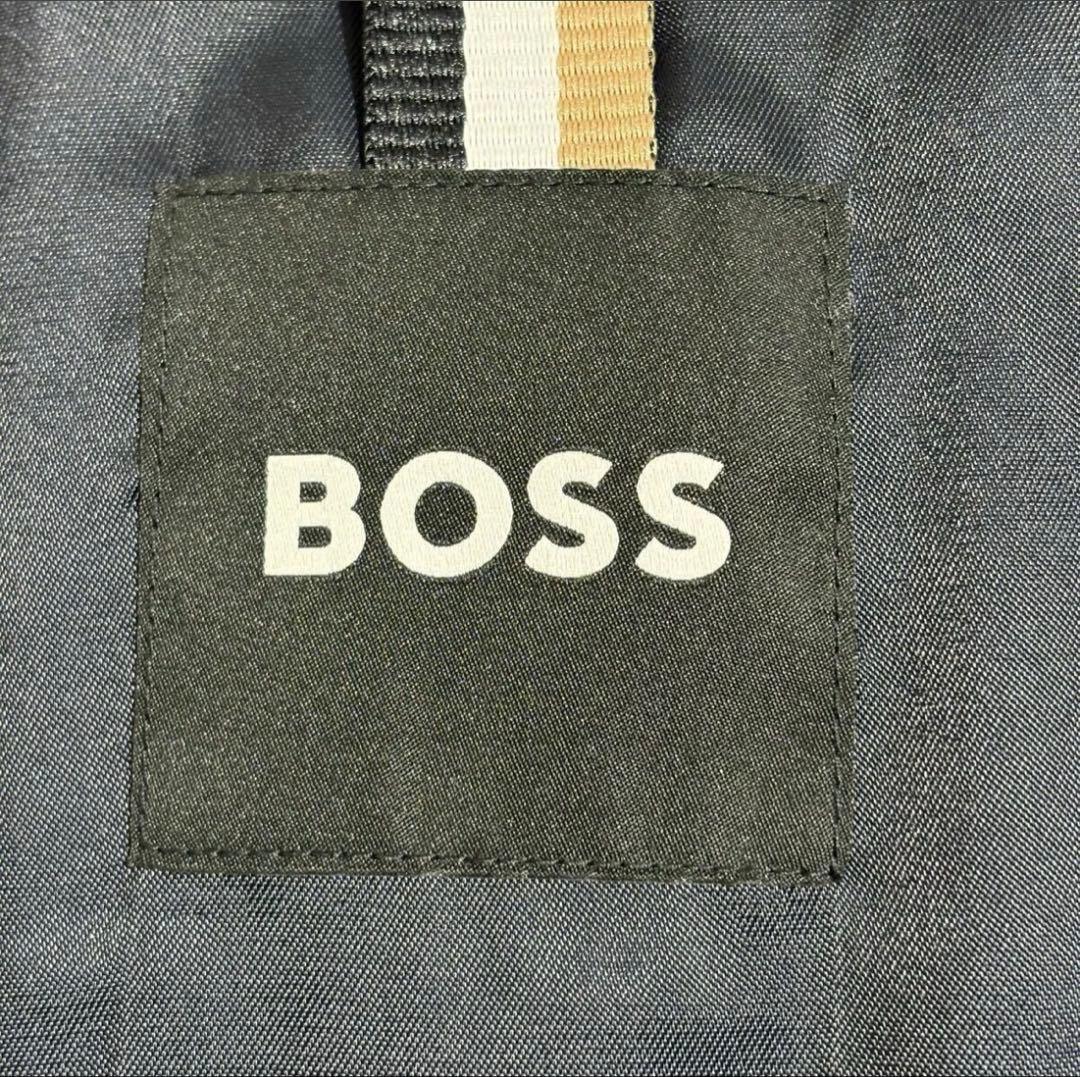 新品未使用タグ付き✨ HUGO BOSS レザージャケット 48 ネイビー L