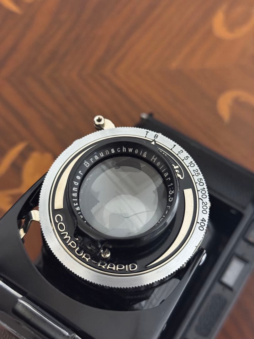 【希少・完動】Voigtländer Bessa 距離計付 蛇腹カメラ　マスク付