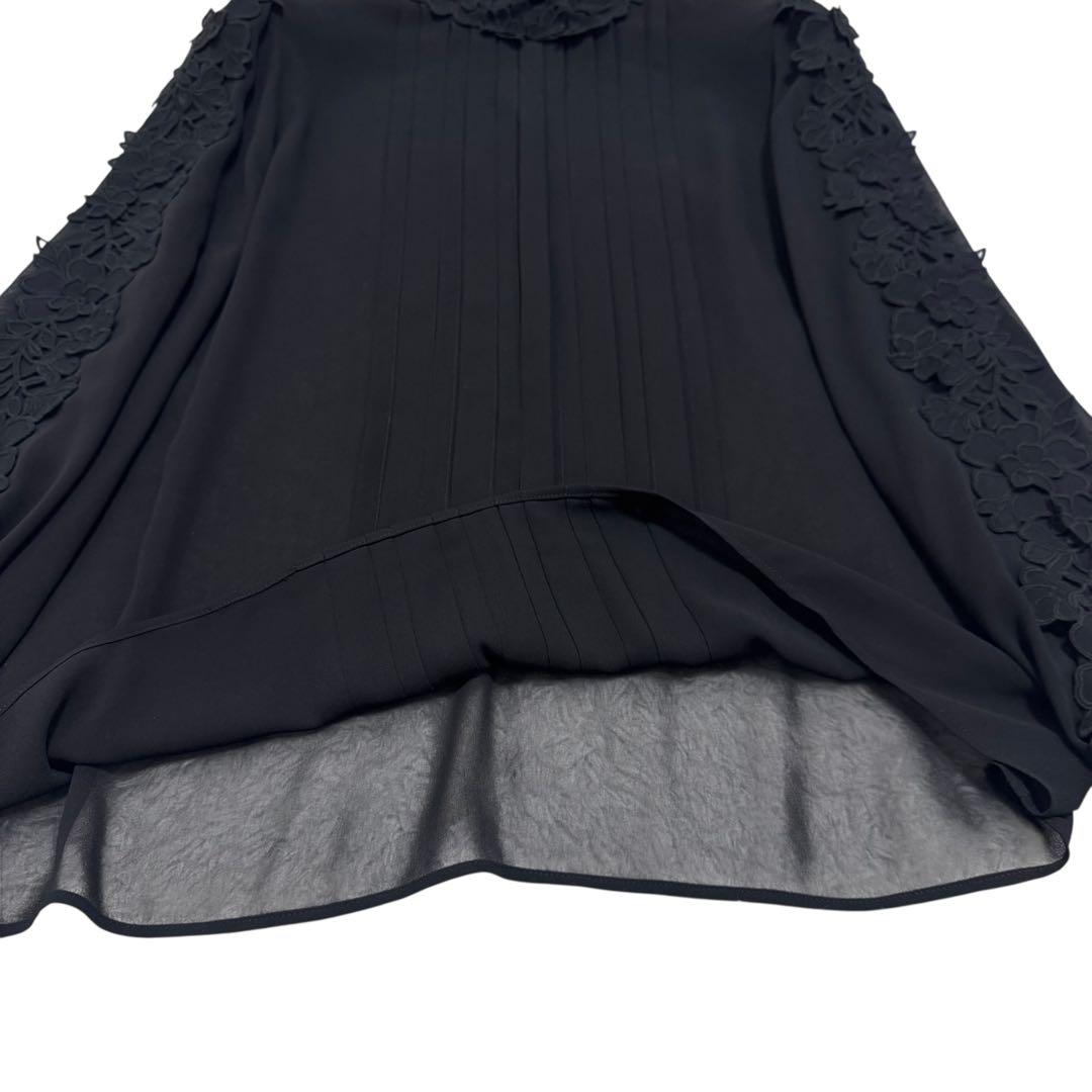 ✨定価¥31,900✨アナイ シフォンレース パフスリーブ ブラウス ブラック