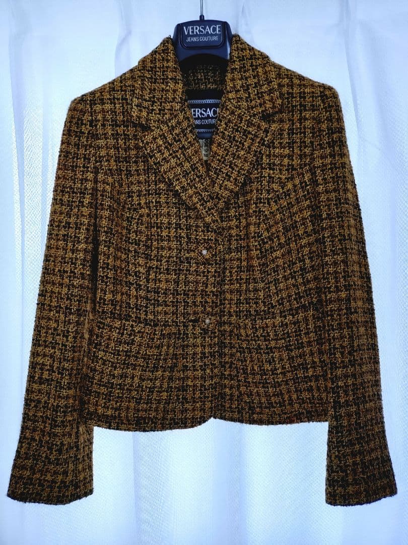 VERSACE JEANS COUTURE ツイード ジャケット イタリア製
