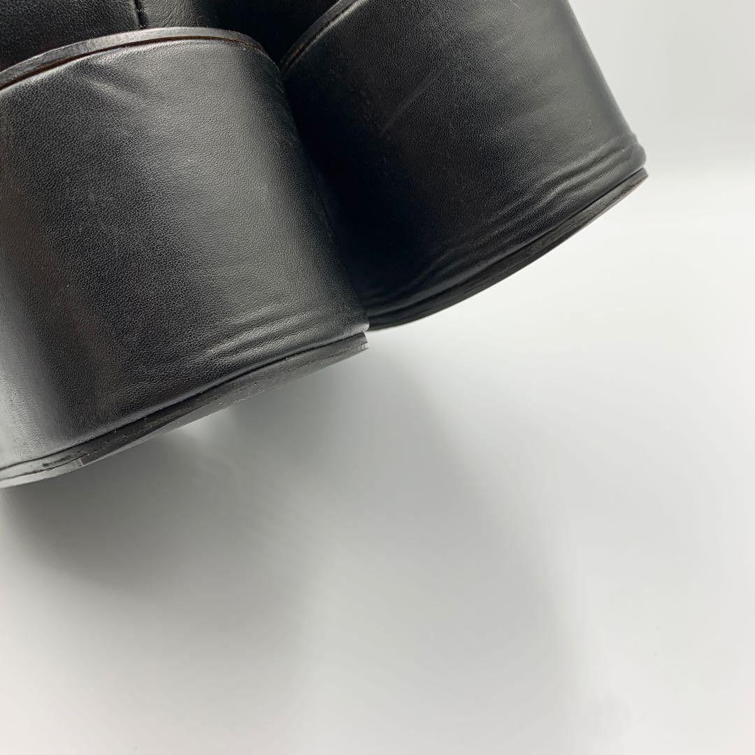 AWA様✨【近年モデル 松本恵奈着用】クラネ　ボリュームソールシューズ　牛革　黒