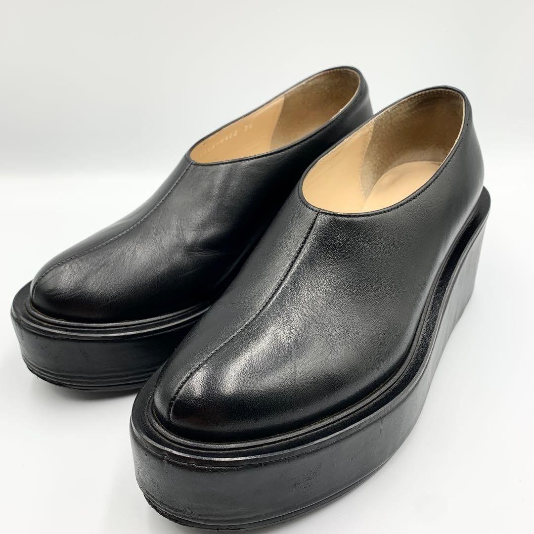 AWA様✨【近年モデル 松本恵奈着用】クラネ　ボリュームソールシューズ　牛革　黒