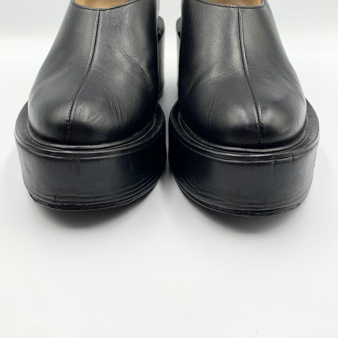 AWA様✨【近年モデル 松本恵奈着用】クラネ　ボリュームソールシューズ　牛革　黒