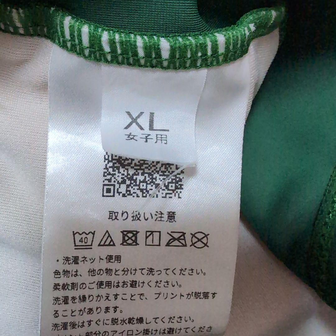 ミ*ザ様 asics ブラトップとランニングショーツ グリーン/ブラック