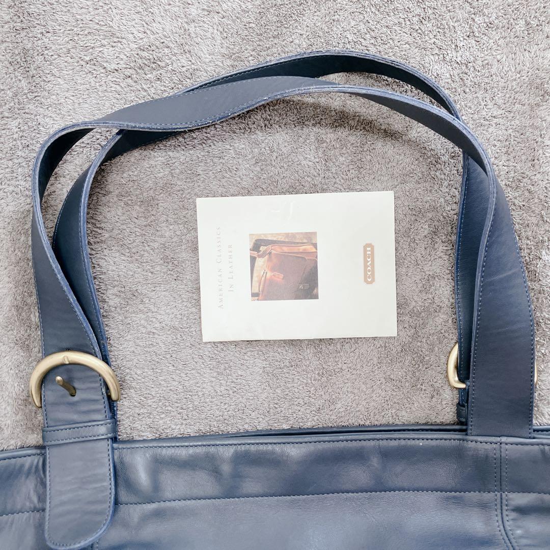 オールドコーチ　コーチ　coach ショルダー　バッグ　レザー　濃紺　ネイビー