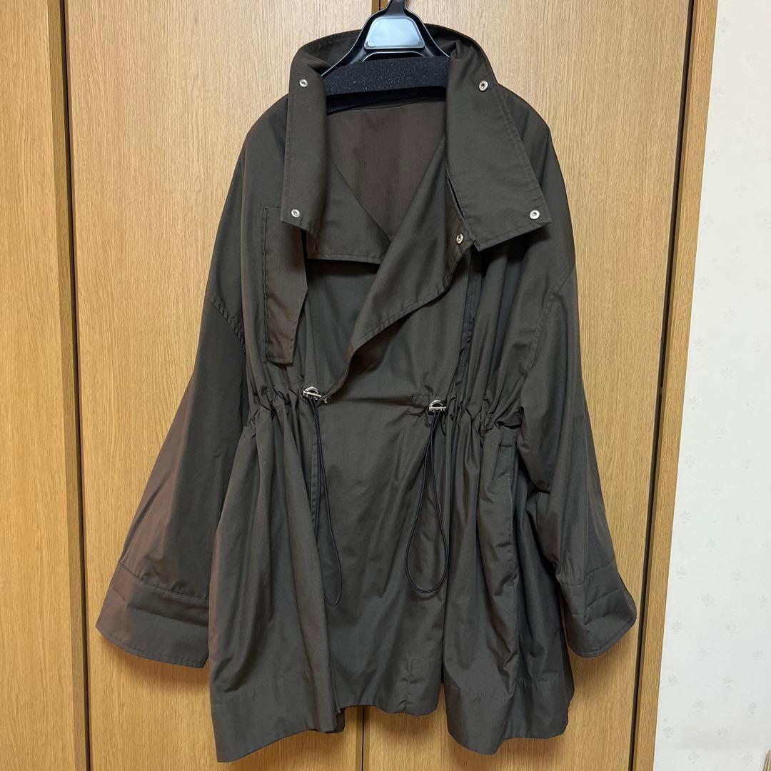 【アダムエロペ】スタンドカラーハーフモッズコート