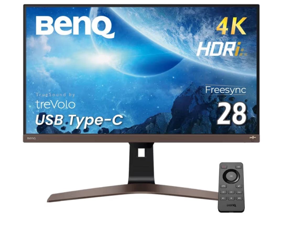 【EW2880U】28インチ/4K/USB-C/3W×2大迫力スピーカー