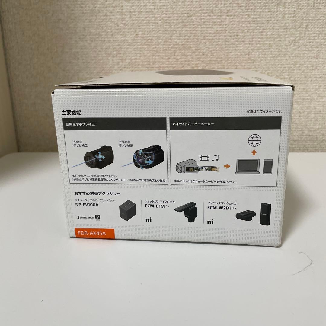 SONY HANDYCAM FDR-AX45 ブラック　4K・Wi-Fi対応