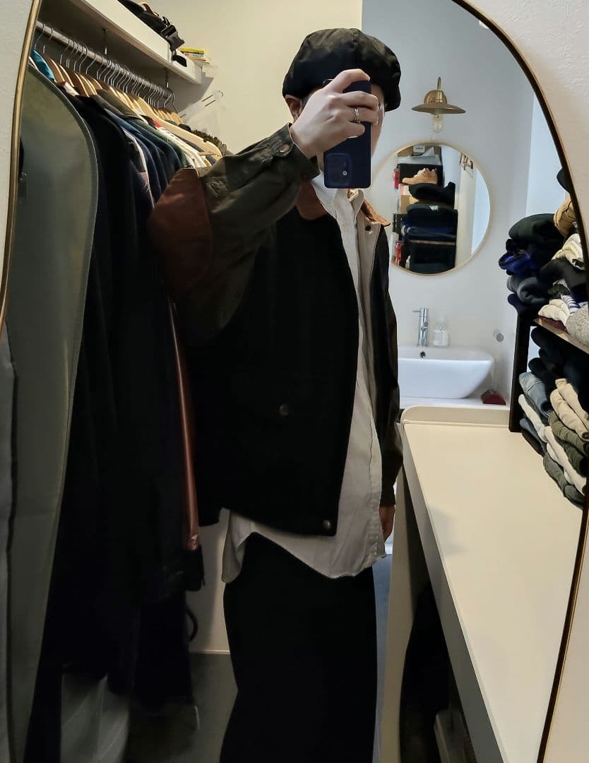 90s NAUTICA A-2 ウールレザーマルチジャケット　Sサイズ