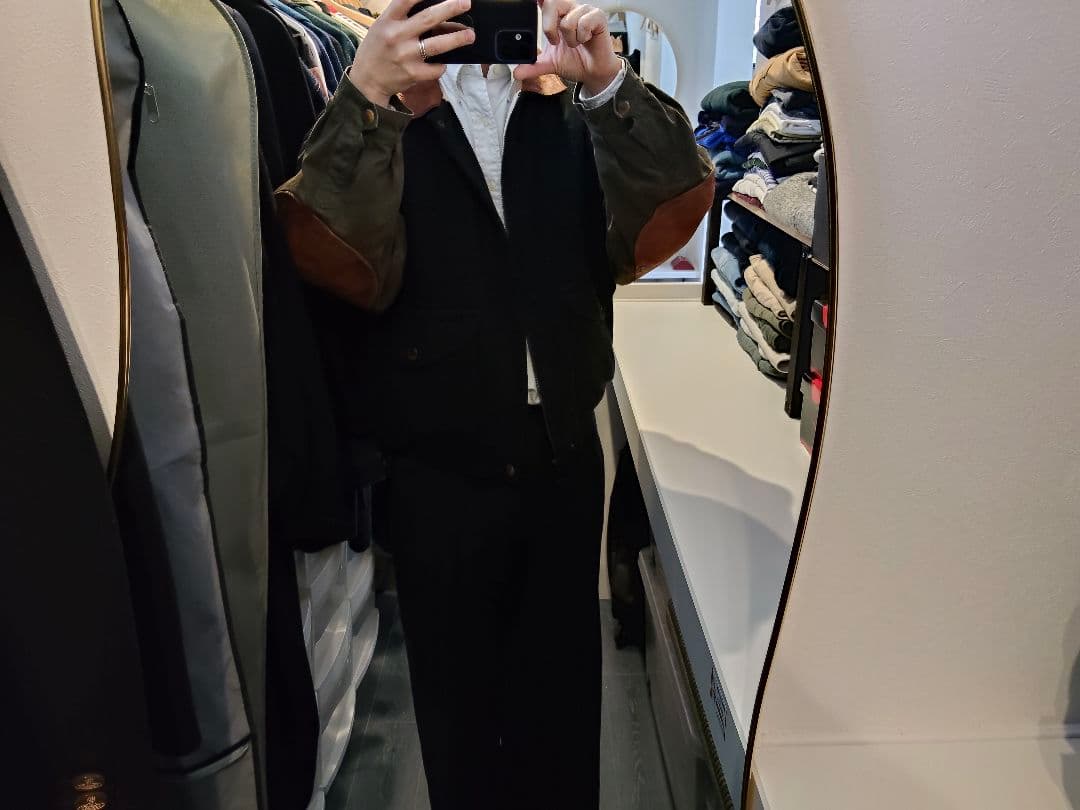 90s NAUTICA A-2 ウールレザーマルチジャケット　Sサイズ