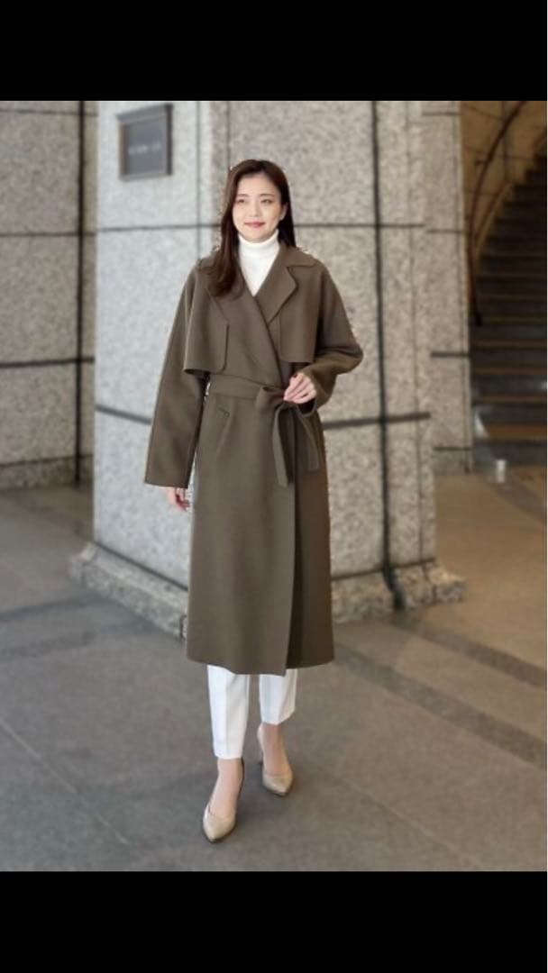 新品未使用✨エムプルミエ 新作メルトン3WAYリバーコート 34 定価10万円