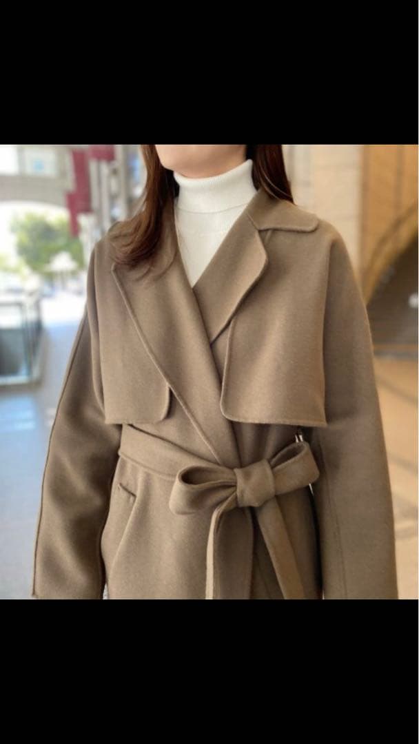 新品未使用✨エムプルミエ 新作メルトン3WAYリバーコート 34 定価10万円