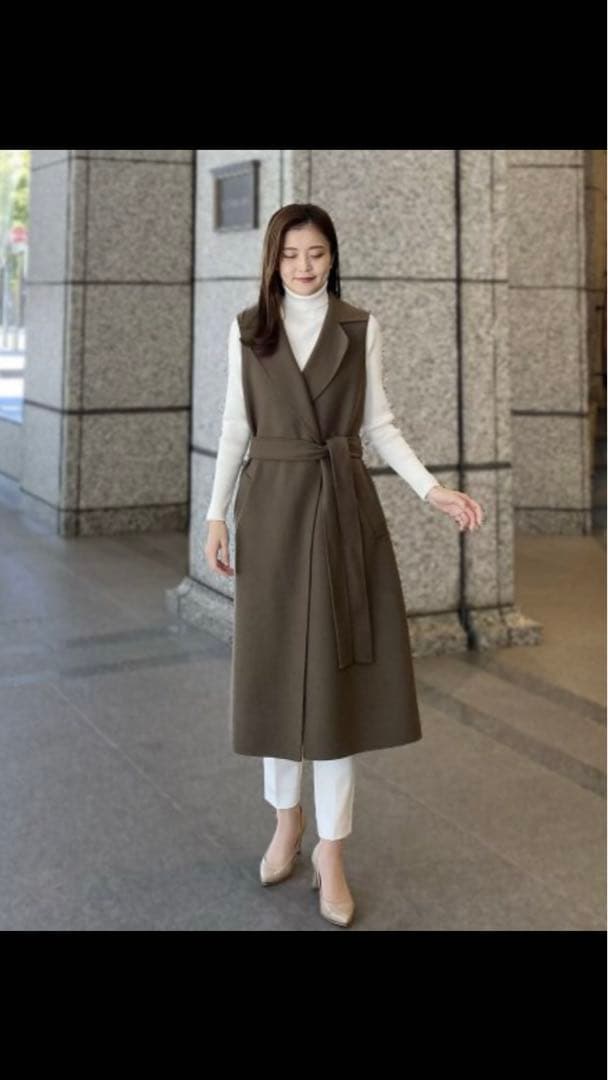 新品未使用✨エムプルミエ 新作メルトン3WAYリバーコート 34 定価10万円