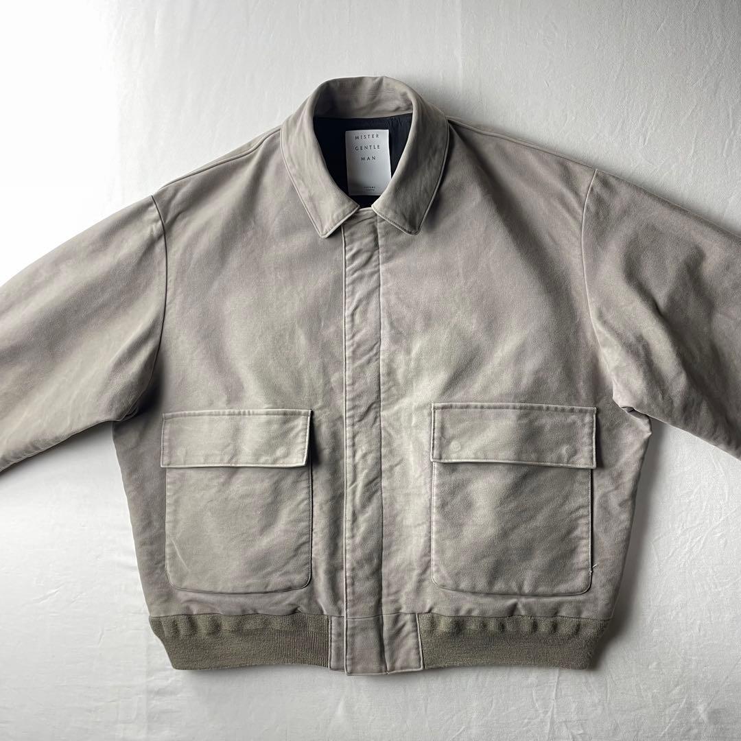 【ミスタージェントルマン】モールスキンワイドブルゾン【7h】