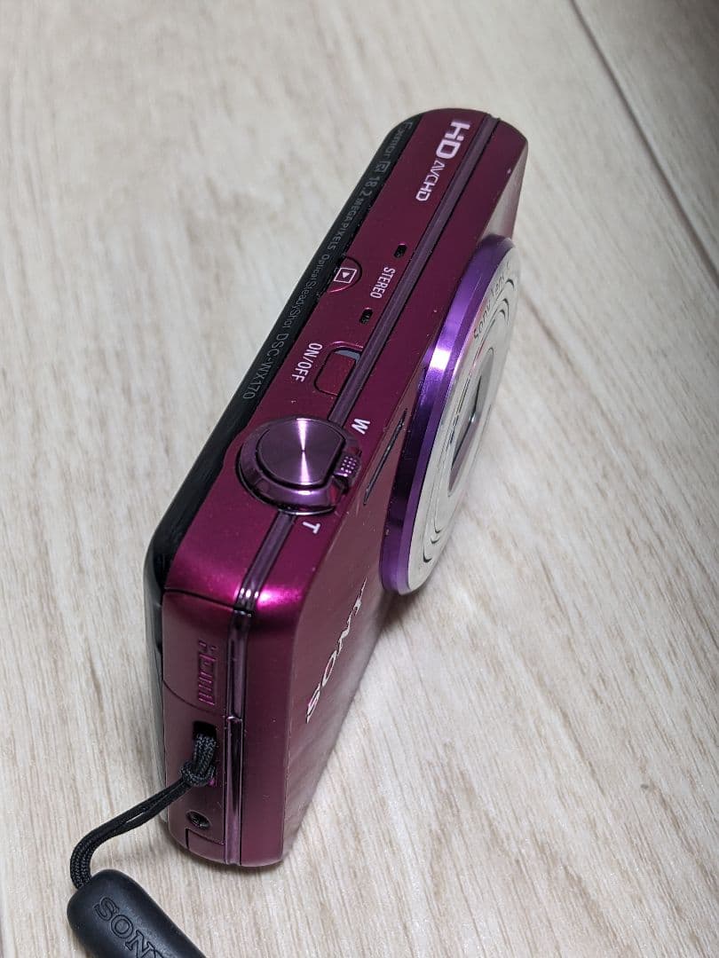 SONY デジカメ wx170　動作確認済み! 1820万画像！色ピンク