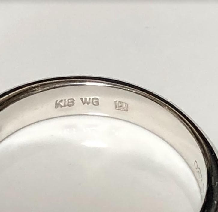 m*読様 ポンテヴェキオ　K18 WG　ダイヤ＆ピンクサファイア　フラワー　リン