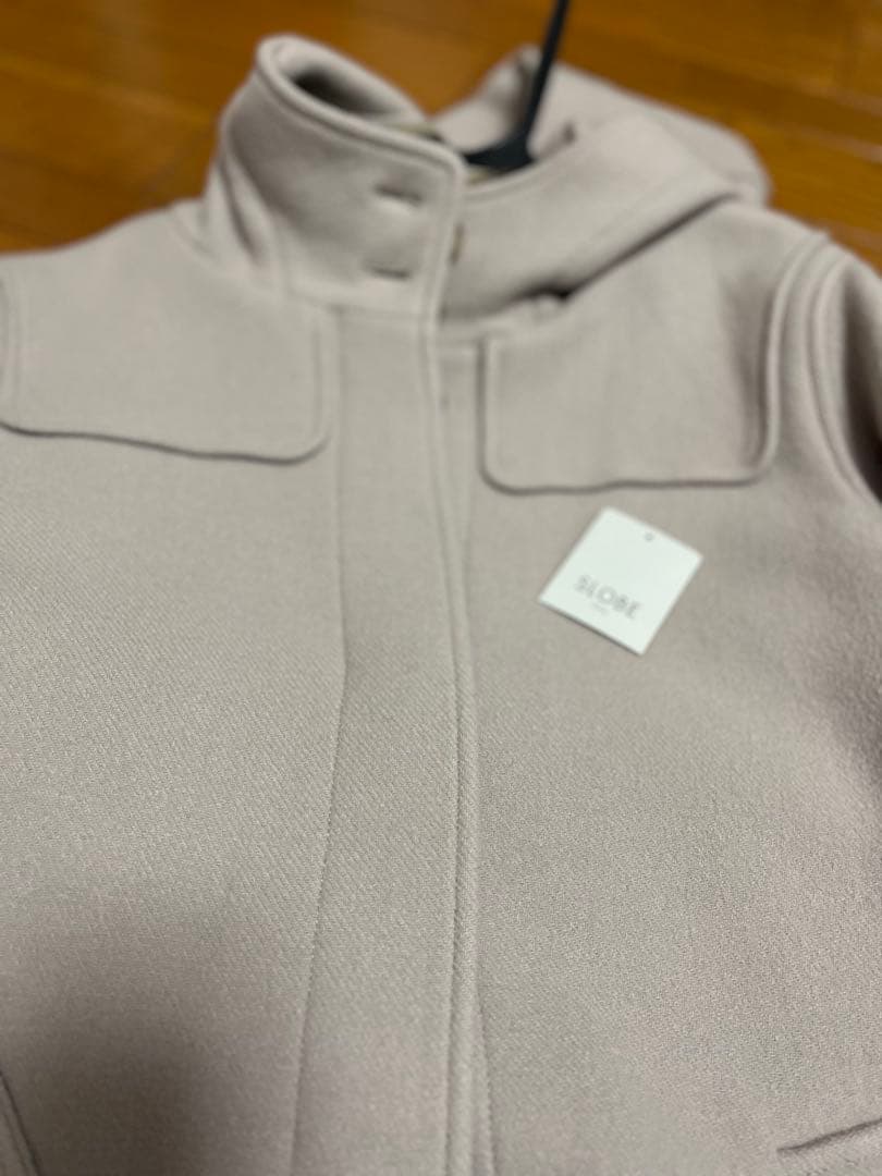 スローブイエナ フード付きダッフルコート ライトベージュ